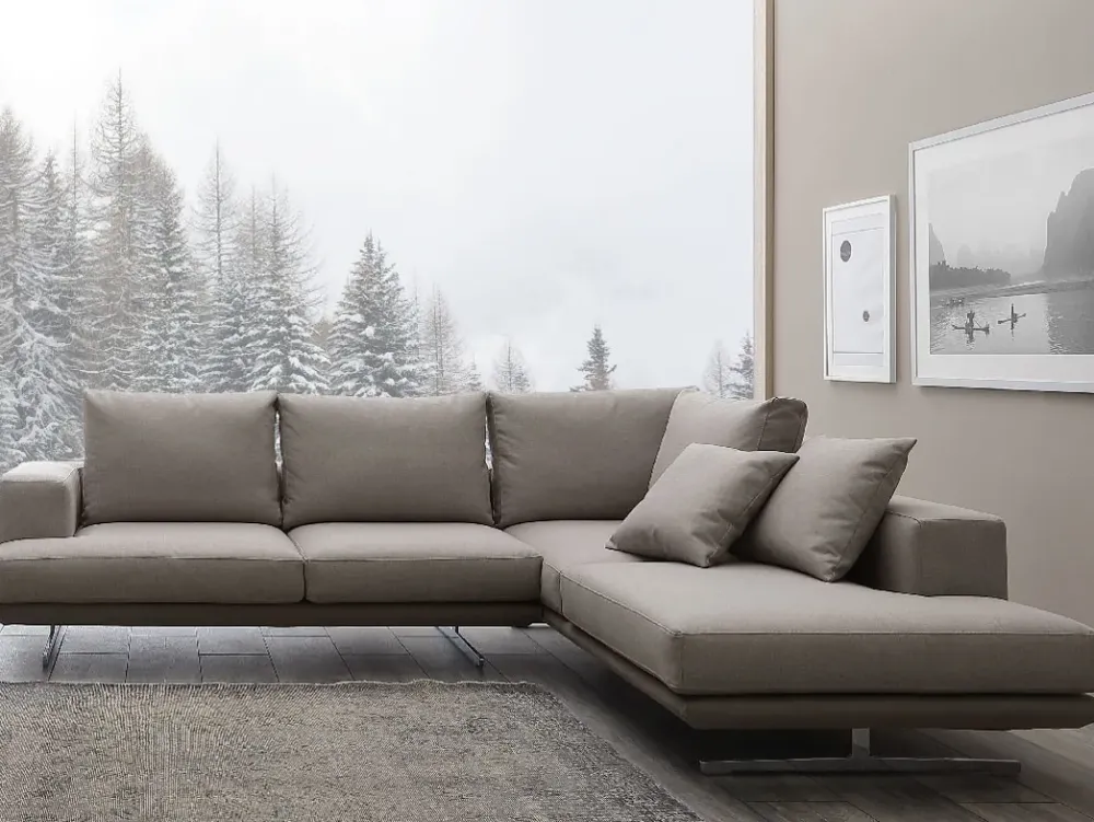 Crippa Salotti Divano angolare in Tessuto Crippa divani&letti a prezzo scontato- Divani