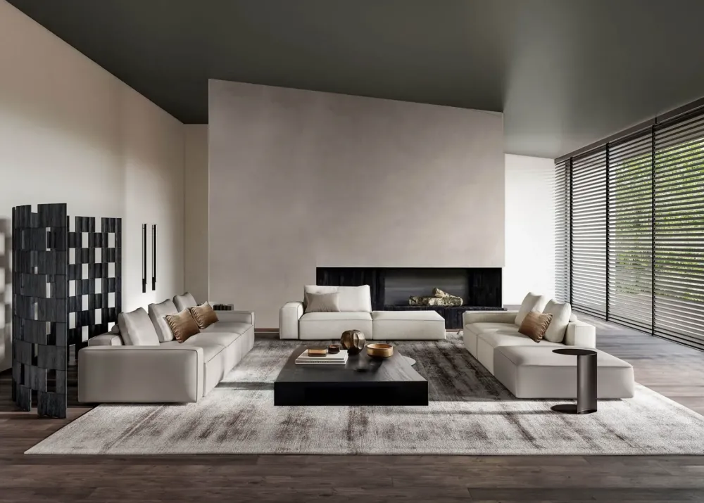 Best Divano Angolare in Tessuto sfoderabile Adam di Divani