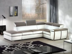 Outlet Divano angolare Kevin grande a prezzo ribassato Divani