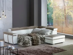 Outlet Divano angolare Kevin grande a prezzo ribassato Divani