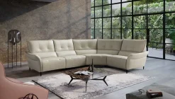 Max Divani Divano angolare Leonardo PREZZI OUTLET sconto 30%- Divani