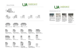 Outlet Divano Angolare modello Dalton1 di con forte sconto Divani