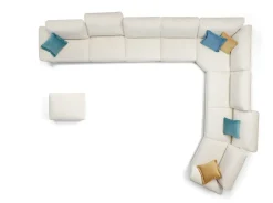 Md work Divano angolare Modello italia completo di meccanismi in tutto il divano PREZZI OUTLET- Divani