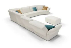 Md work Divano angolare Modello italia completo di meccanismi in tutto il divano PREZZI OUTLET- Divani