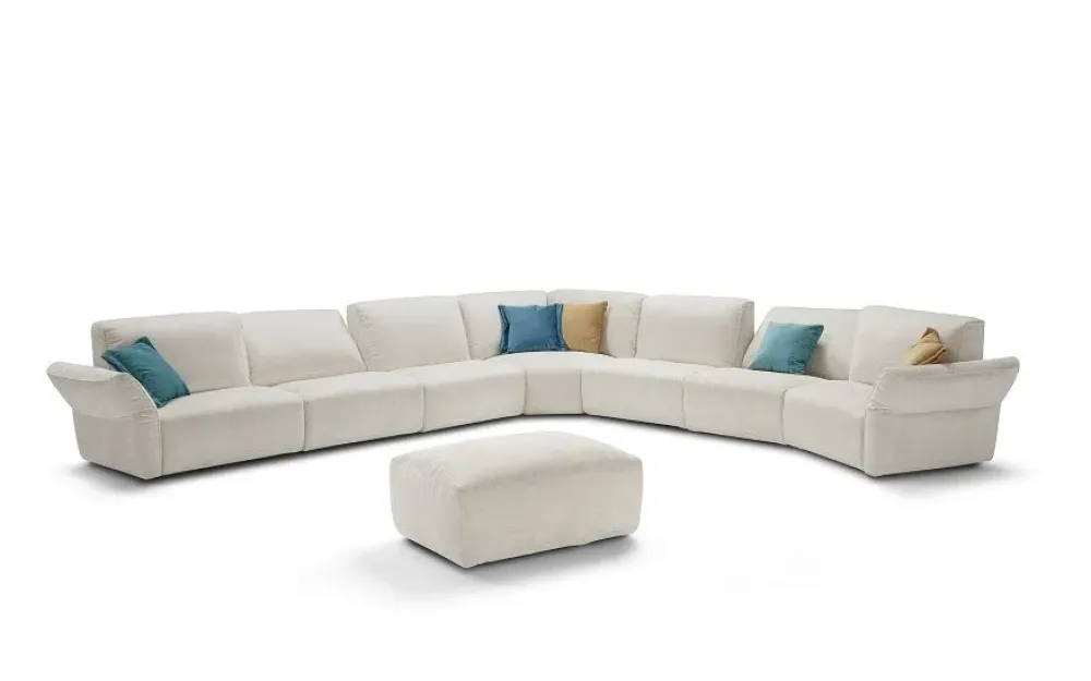 Md work Divano angolare Modello italia completo di meccanismi in tutto il divano PREZZI OUTLET- Divani