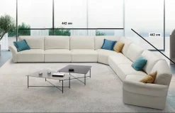Md work Divano angolare Modello italia completo di meccanismi in tutto il divano PREZZI OUTLET- Divani
