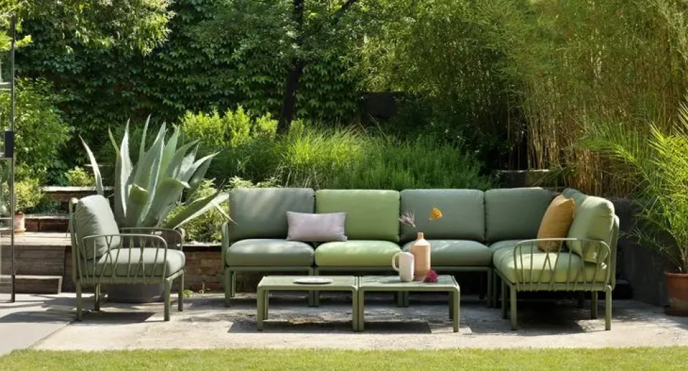 Nardi Divano angolare in tessuto poliuretano a prezzo Outlet!- Divani