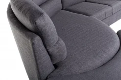 Md work Divano angolare tessuto in poliuretano a prezzo Outlet- Divani