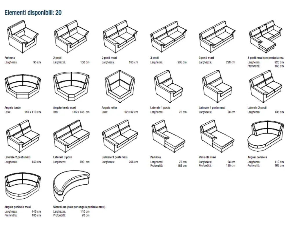 Md work Divano angolare tessuto in poliuretano a prezzo Outlet- Divani