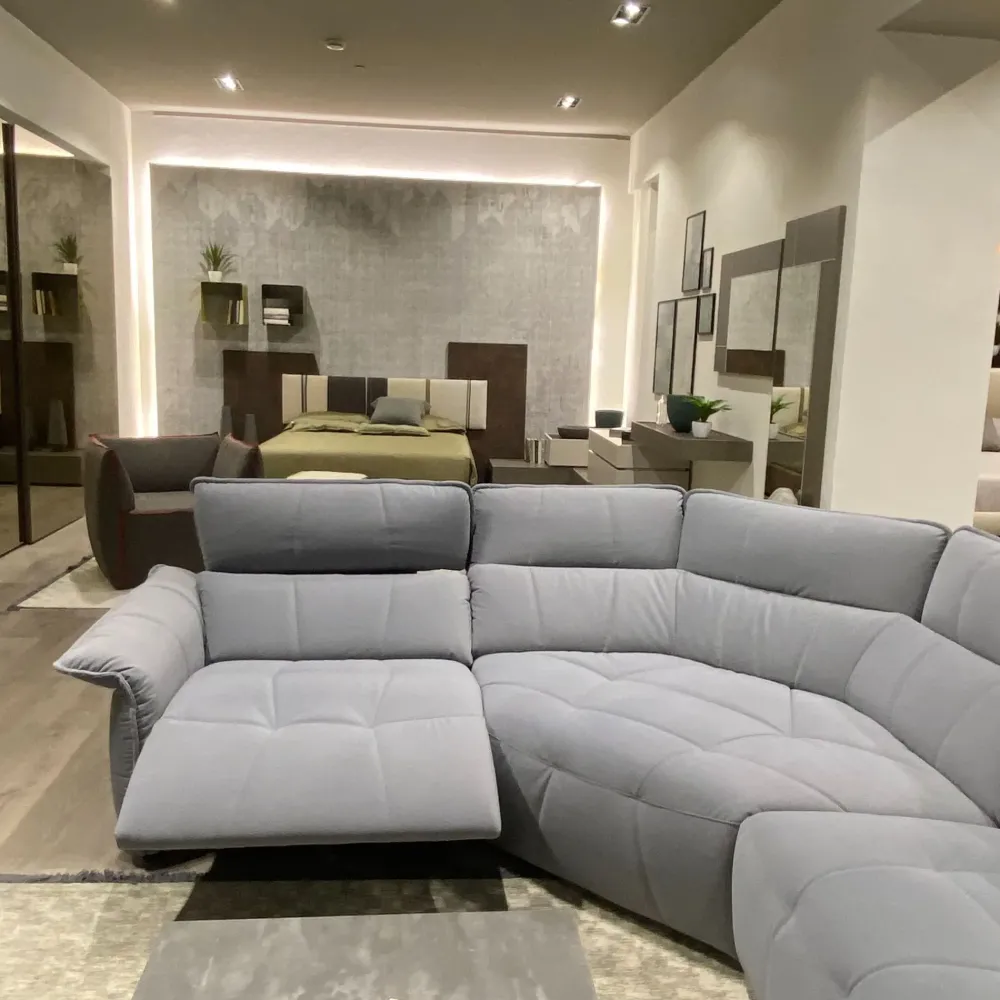 Divano angolare tessuto in poliuretano in Offerta Outlet^Franco Ferri Clearance
