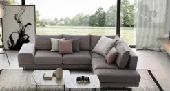 Md work Divano angolare tessuto in misto piuma in Offerta Outlet- Divani