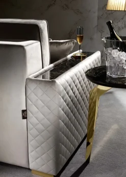 Artigianale Divano angolare tessuto in poliuretano a prezzo Outlet- Divani