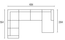 Artigianale Divano angolare tessuto in poliuretano a prezzo Outlet- Divani