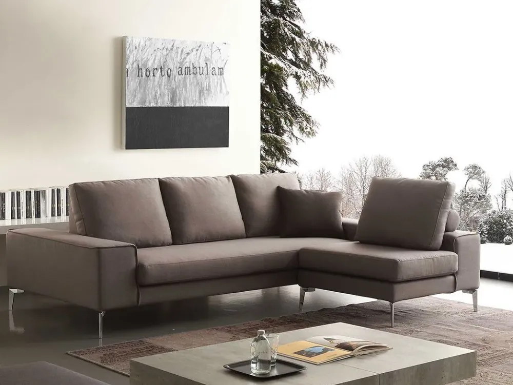 Crippa Salotti Divano angolare tessuto in poliuretano a prezzo scontato- Divani