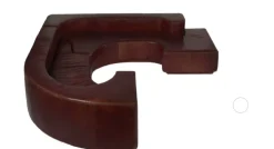 Divano angolare tessuto modello Lara stilwood di^Artigianale