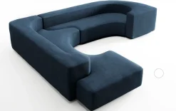 Divano angolare tessuto modello Lara stilwood di^Artigianale