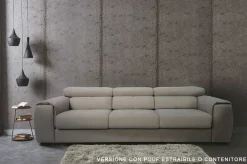Divano Beth plus in Tessuto sfoderabile  di scontato 40%^Collezione esclusiva Online