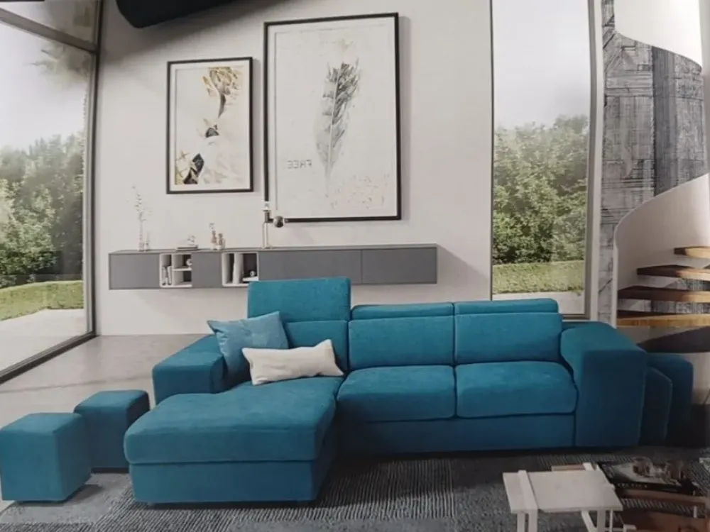 Divano Carlotta chaise longue OUTLET 43% sconto!^Artigianale