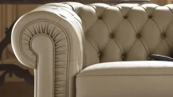 Divano classico pelle Alioth di con sconto del - 30%^Doimo Salotti New