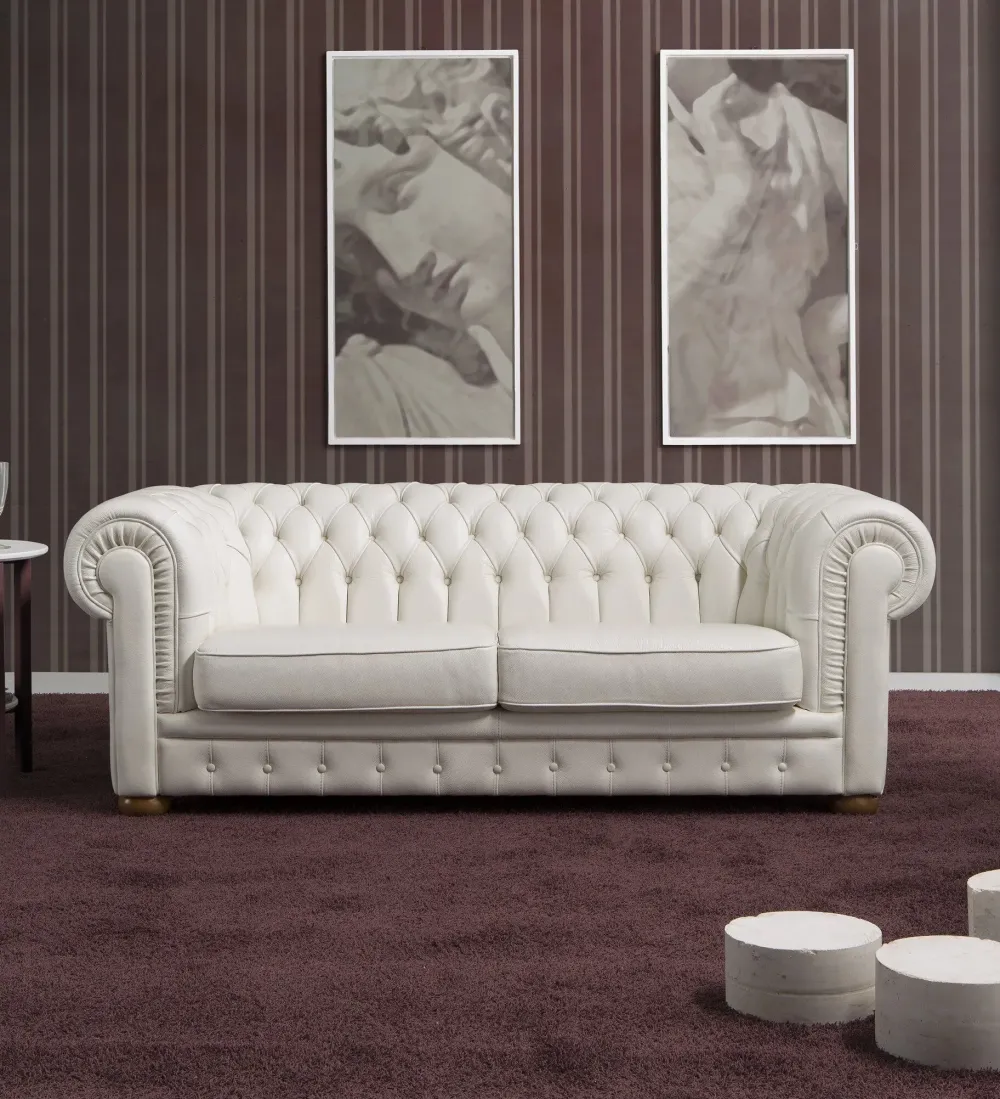 Clearance Divano classico pelle Anemone di con sconto del - 21% Divani