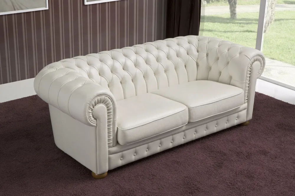 Clearance Divano classico pelle Anemone di con sconto del - 21% Divani