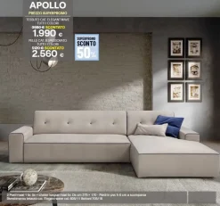Sofangel Divano con penisola Apollo di a prezzo scontato- Divani