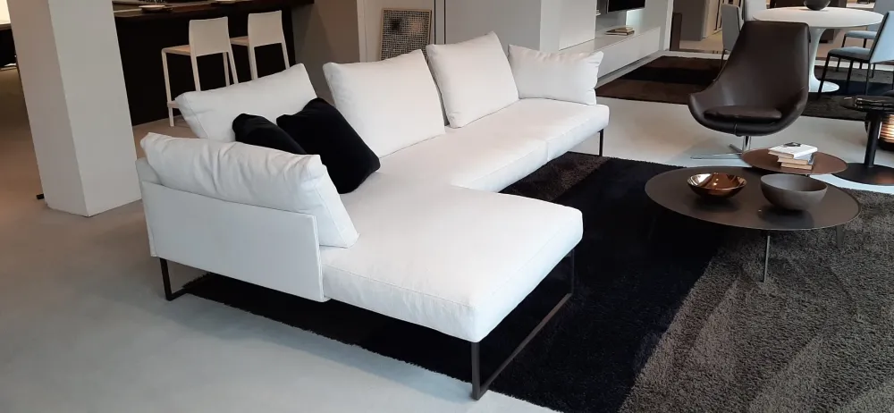 Desirèe Divano con penisola Arlon PREZZI OUTLET- Divani