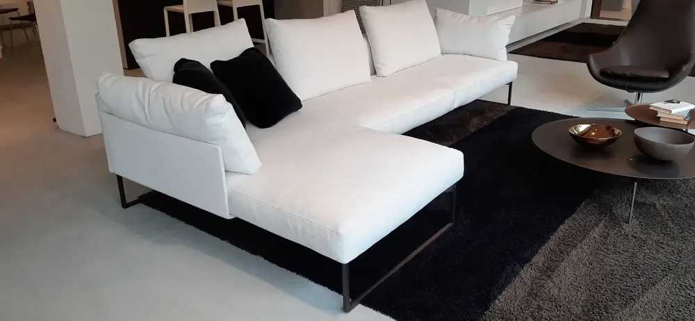 Desirèe Divano con penisola Arlon PREZZI OUTLET- Divani