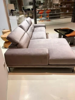 Natuzzi Divano Con penisola Borghese in Offerta Outlet a 3400 Euro- Divani