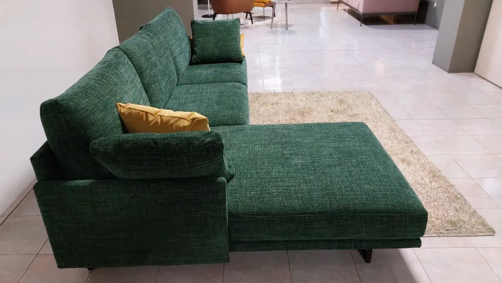 Deas Divano con penisola Lord byron PREZZI OUTLET sconto 50%- Divani