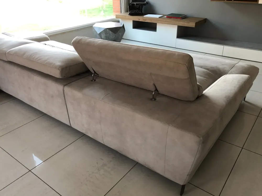 Divano con penisola Denver Crippa divani&letti OFFERTA OUTLET^Crippa Salotti Outlet