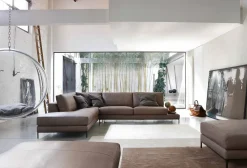 Ditre Italia Divano con penisola Artis PREZZI OUTLET sconto 30%- Divani