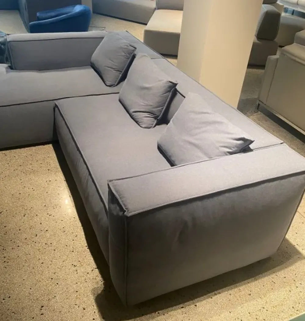 Md work Divano con penisola Divano pronta consegna piuma a PREZZO OUTLET- Divani