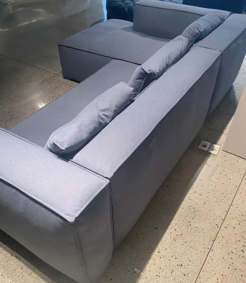 Md work Divano con penisola Divano pronta consegna piuma a PREZZO OUTLET- Divani