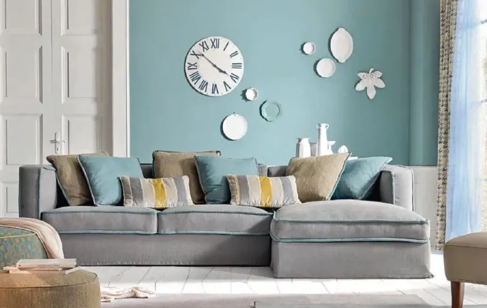 Divano con penisola Divano doppio strato piuma d oca PREZZI OUTLET^Md work Hot