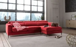 Md work Divano con penisola Divano in tessuto technonabuk idrorepellente   in OFFERTA - 43%- Divani