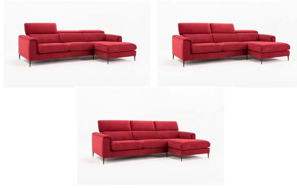 Md work Divano con penisola Divano in tessuto technonabuk idrorepellente in OFFERTA - 43%- Divani