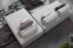 Clearance Divano con penisola Divano modulare piuma alta qualita italy OFFERTA OUTLET Divani