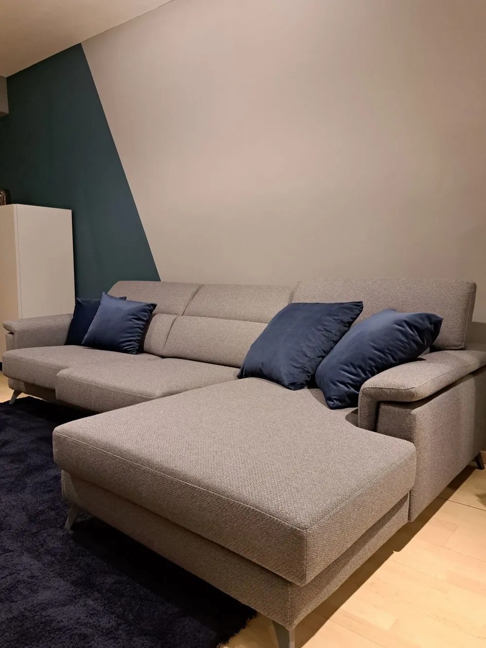 Febal Divano con penisola Kensington PREZZI OUTLET sconto 50%- Divani