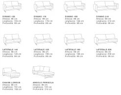 Divano con penisola Gass in Offerta Outlet^Excò Clearance