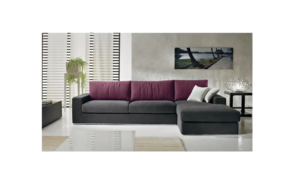 Online Divano con penisola Ginevra con forte sconto Divani