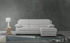 Salvetti Divano con penisola Ginevra in Tessuto a 1230€- Divani