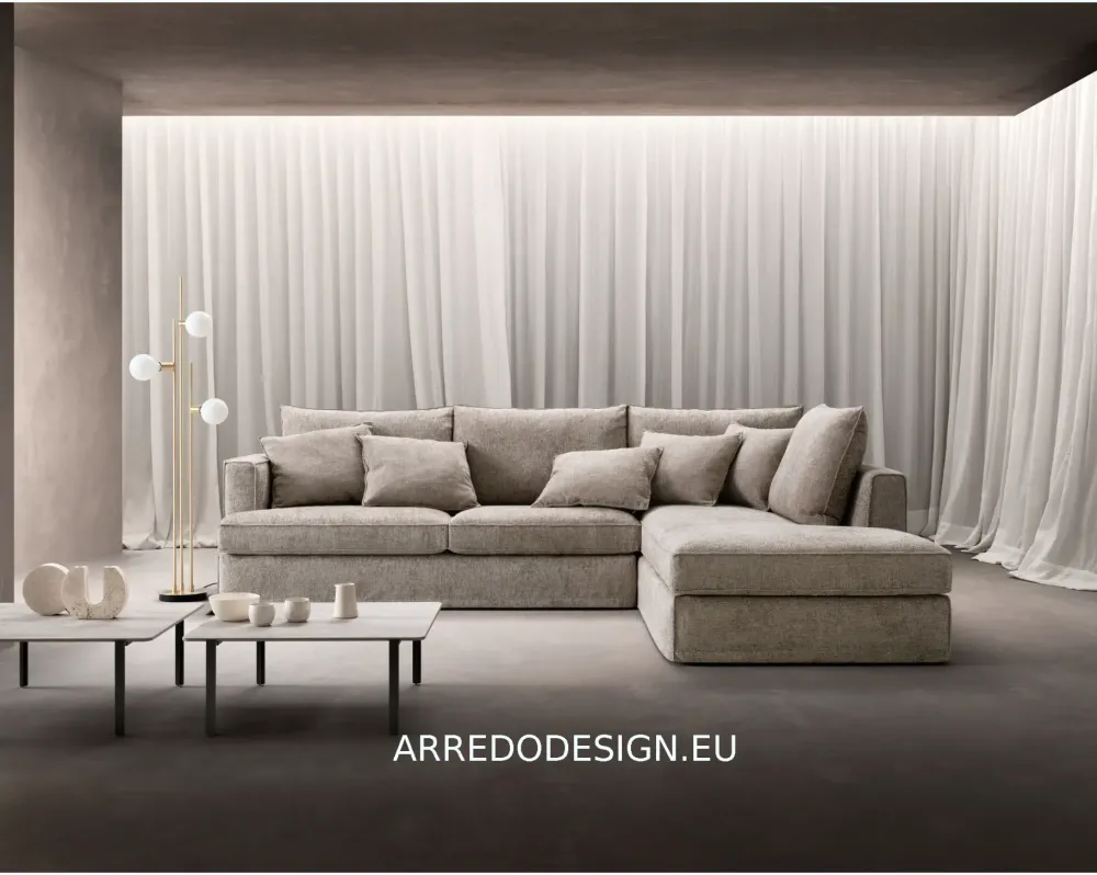 Samoa Divano Con penisola Glammy a 1960 Euro- Divani