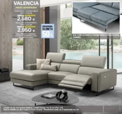 Online Divano con penisola in Pelle a prezzo ribassato Divani