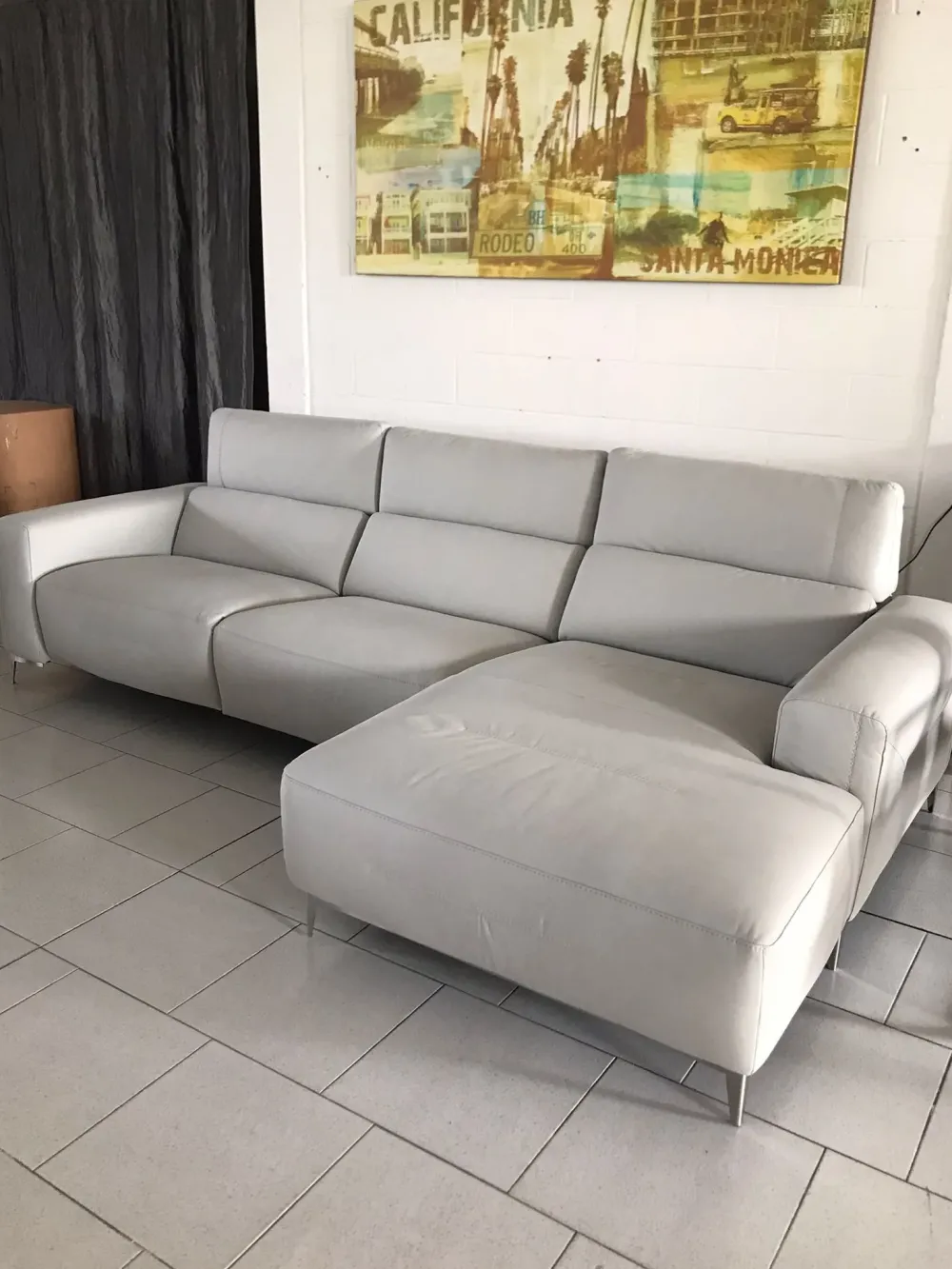 Divano con penisola in stile Design Con seduta allungabile con forte sconto^Md work Best