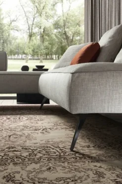 Artigianale Divano con penisola in stile Design Con seduta fissa con forte sconto- Divani