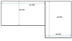 Artigianale Divano con penisola in stile Design Con seduta fissa con forte sconto- Divani