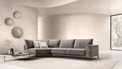 Divano Con penisola in Tessuto sfoderabile  Norman di Divani