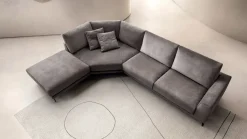 Divano Con penisola in Tessuto sfoderabile  Norman di Divani