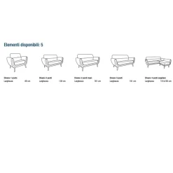 New Divano con penisola in Tessuto a prezzo ribassato Divani